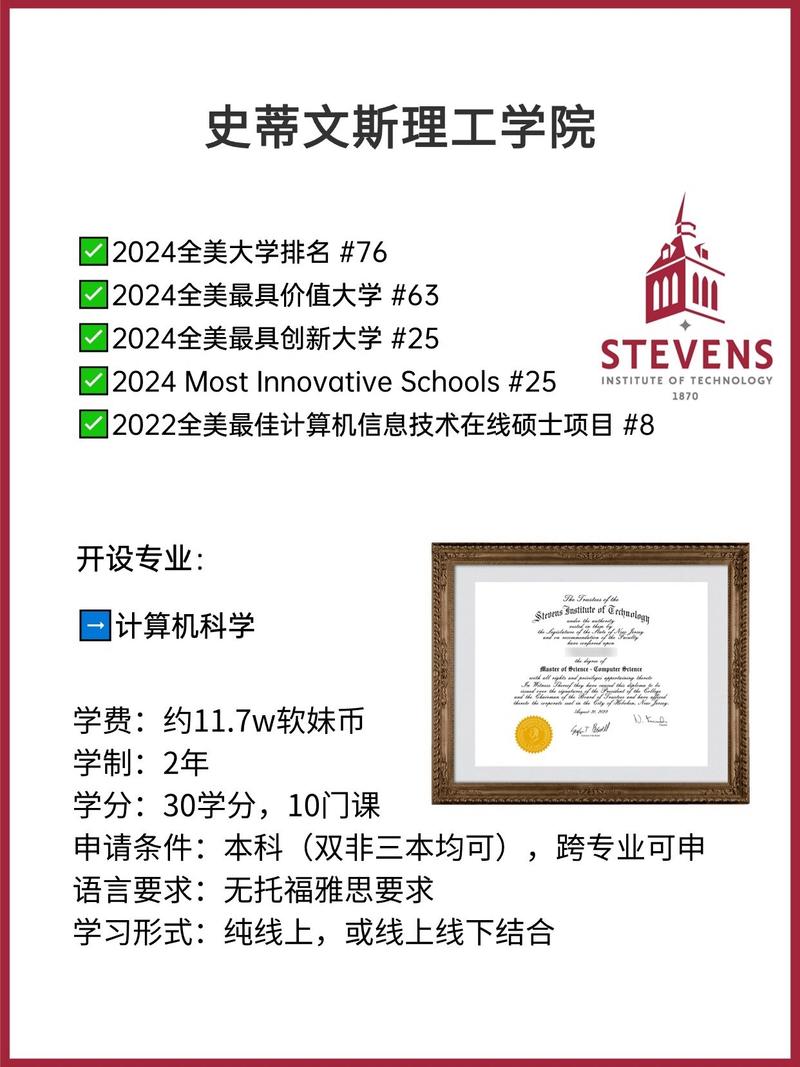 全美top10的在线计算机项目同学们不要错过啦!